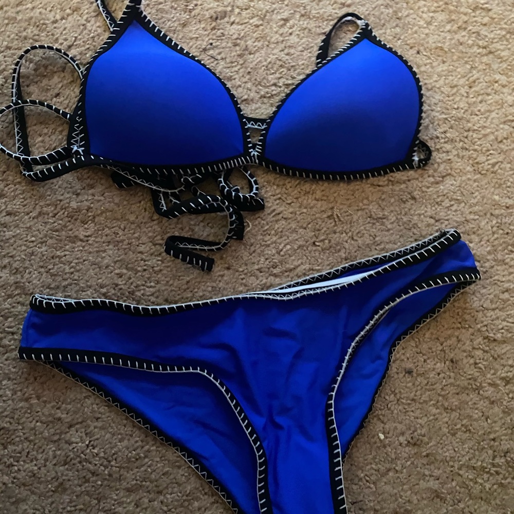 Blue bathing suit